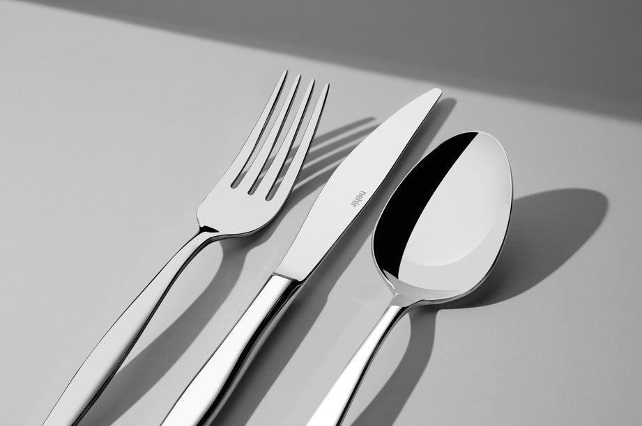 ZARIF GOLD+MIRROR 3CM GOLD - 89 PIECE - 12 PERSON - BOXED CUTLERY SET