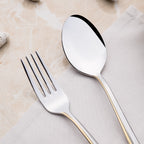 MAKSI GOLD+SANDBLAST - 89 PIECE - 12 PERSON - BOXED CUTLERY SET