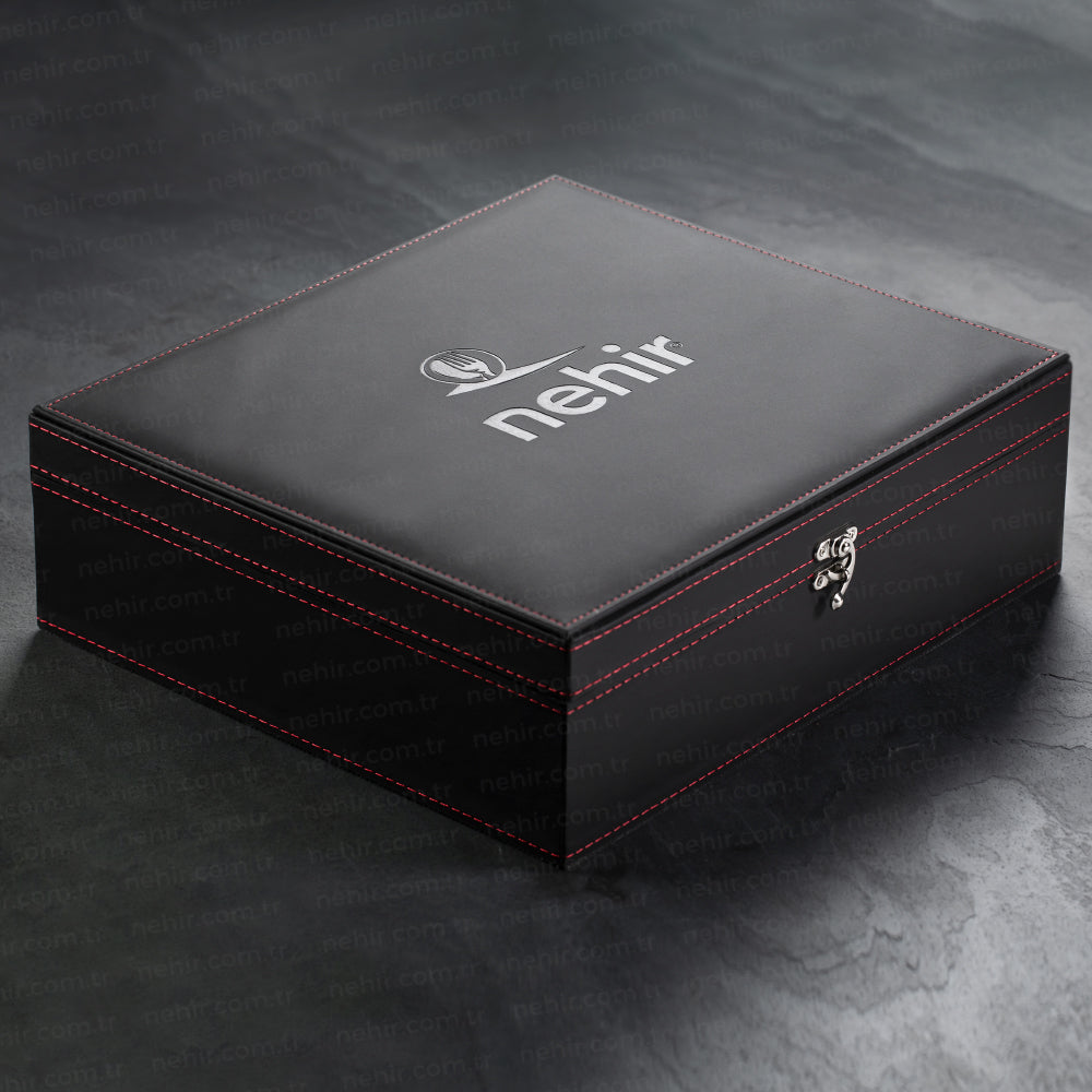 DENIZ MIRROR FINISH - 89 PIECE - 12 PERSON - BOXED CUTLERY SET