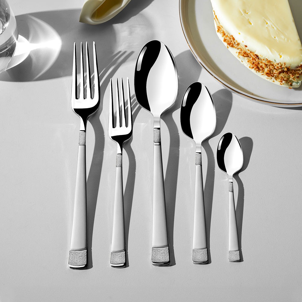 DILA SANDBLAST - 89 PIECE - 12 PERSON - BOXED CUTLERY SET