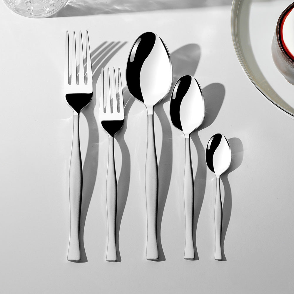 ZARIF SANDBLAST - 89 PIECE - 12 PERSON - BOXED CUTLERY SET