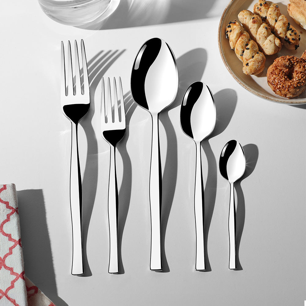 ZARIF MIRROR FINISH - 89 PIECE - 12 PERSON - BOXED CUTLERY SET