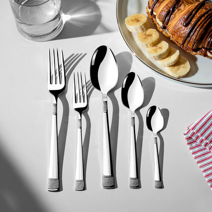 DILA MIRROR FINISH - 89 PIECE - 12 PERSON - BOXED CUTLERY SET