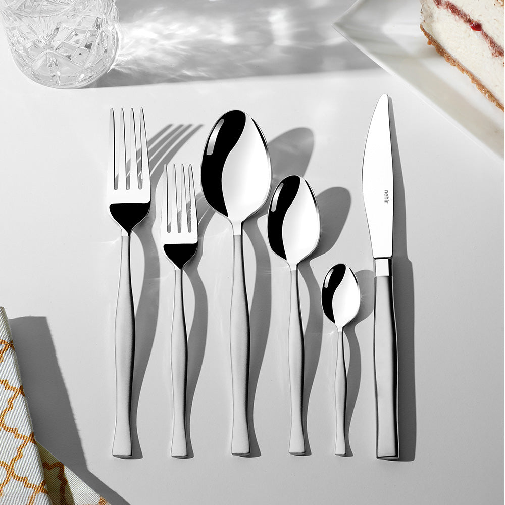 ZARIF SANDBLAST - 89 PIECE - 12 PERSON - BOXED CUTLERY SET