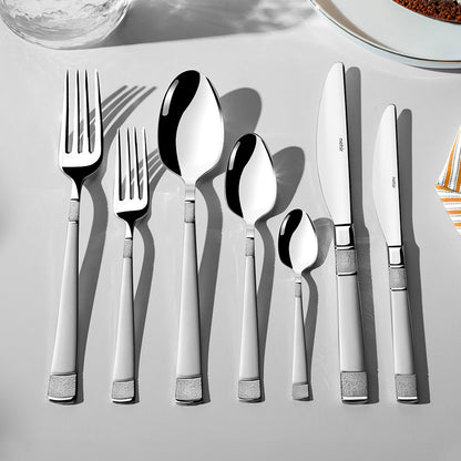 DILA SANDBLAST - 89 PIECE - 12 PERSON - BOXED CUTLERY SET