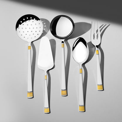 مجموعة أدوات مائدة DILA GOLD+MIRROR - 12 شخصًا - 89 قطعة - صندوق