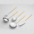 DALYAN GOLD+MIRROR - 89 PIECE - 12 PERSON - BOXED CUTLERY SET