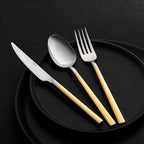 DALYAN GOLD+MIRROR - 89 PIECE - 12 PERSON - BOXED CUTLERY SET