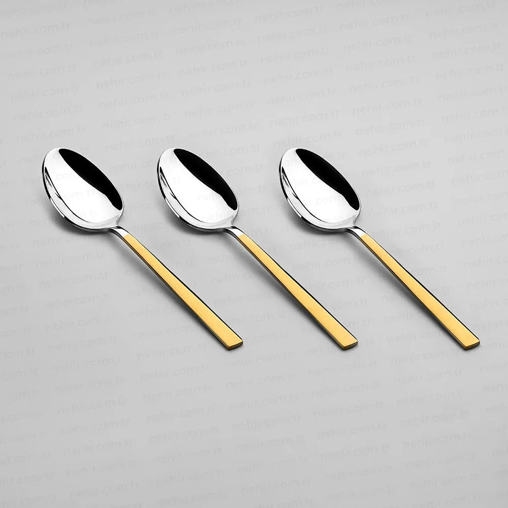 DALYAN GOLD+MIRROR - 89 PIECE - 12 PERSON - BOXED CUTLERY SET