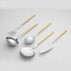 DALYAN GOLD+SANDBLAST - 89 PIECE - 12 PERSON - BOXED CUTLERY SET