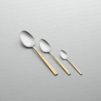 DALYAN GOLD+SANDBLAST - 89 PIECE - 12 PERSON - BOXED CUTLERY SET