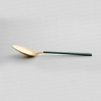 DALYAN - COLORS - Green + Gold -12 Person - 89 Piece - Boxed Cutlery Set