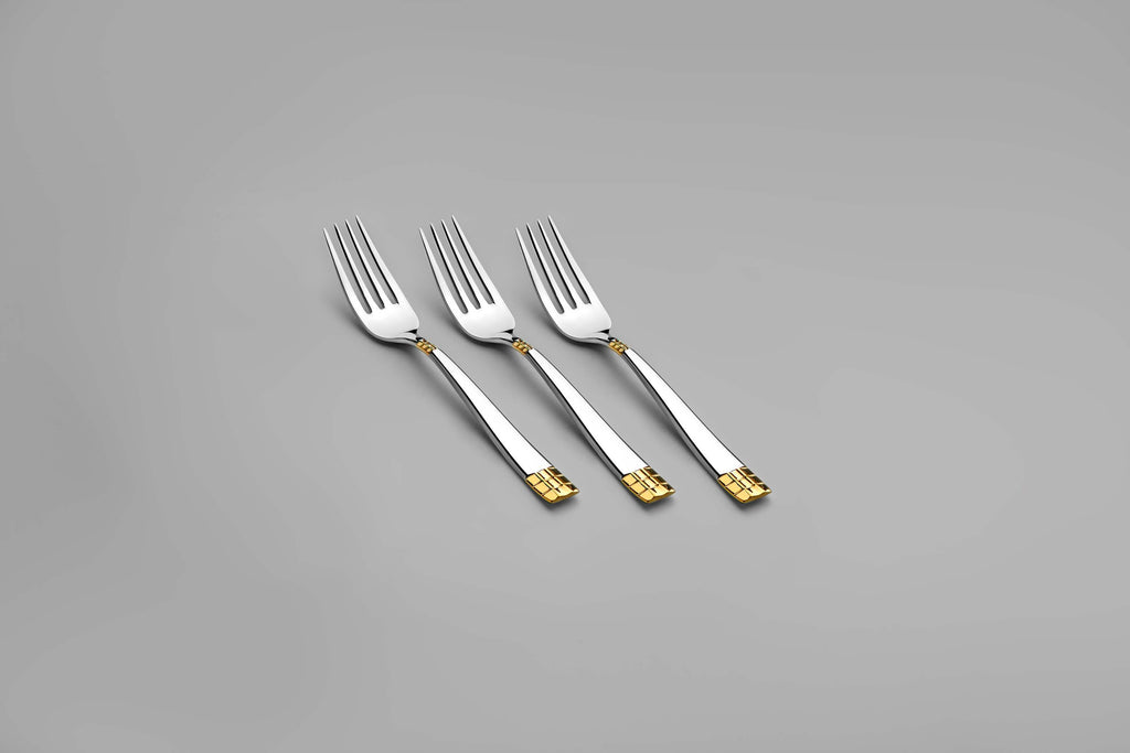 DIDIM GOLD+MIRROR - 89 PIECE - 12 PERSON - BOXED CUTLERY SET
