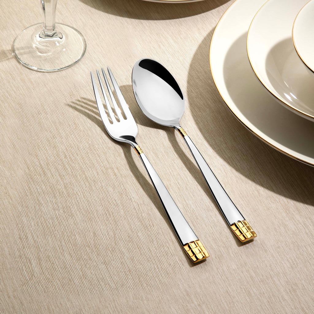 DIDIM GOLD+MIRROR - 89 PIECE - 12 PERSON - BOXED CUTLERY SET