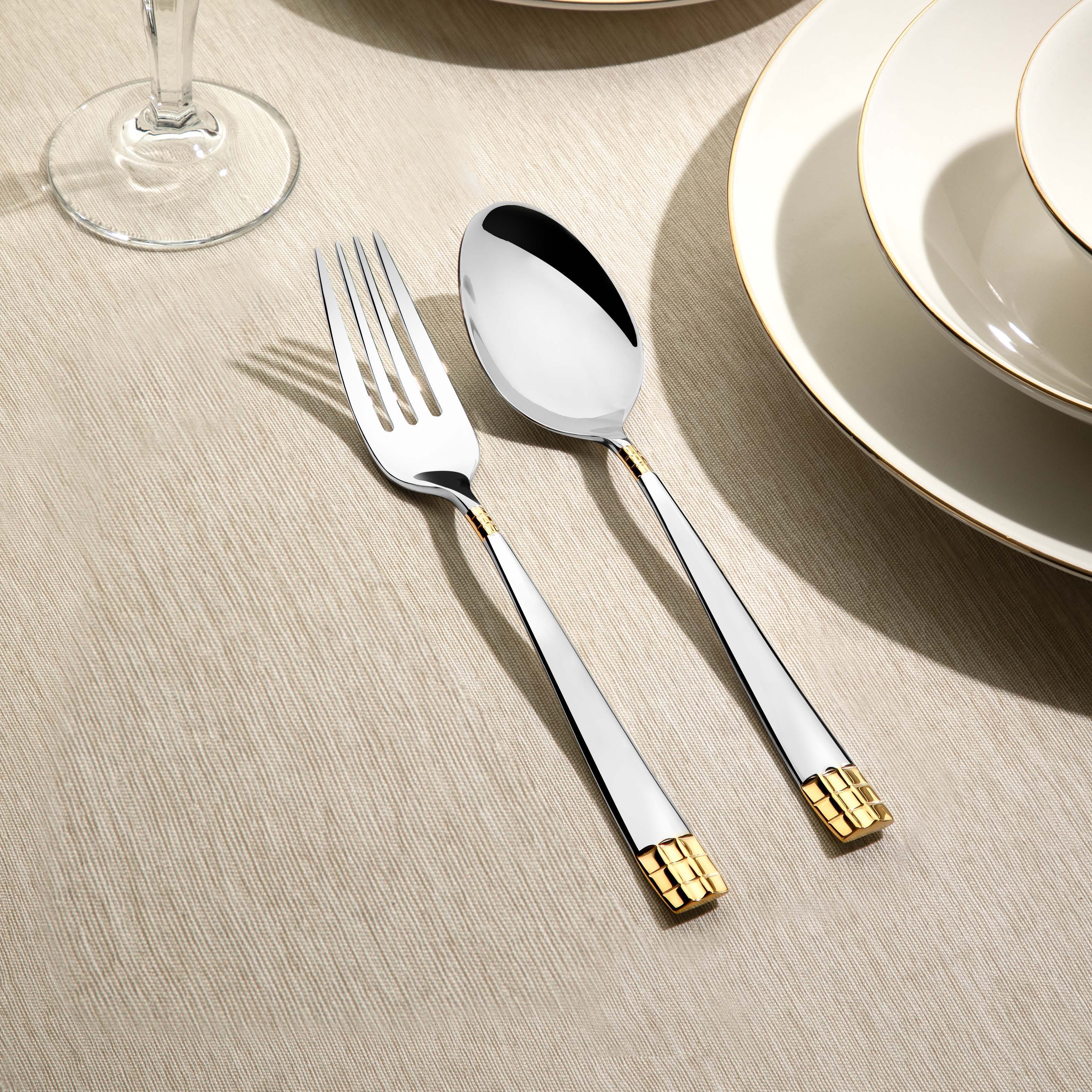 DIDIM GOLD+MIRROR - 89 PIECE - 12 PERSON - BOXED CUTLERY SET