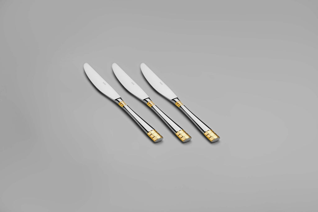 DIDIM GOLD+MIRROR - 89 PIECE - 12 PERSON - BOXED CUTLERY SET