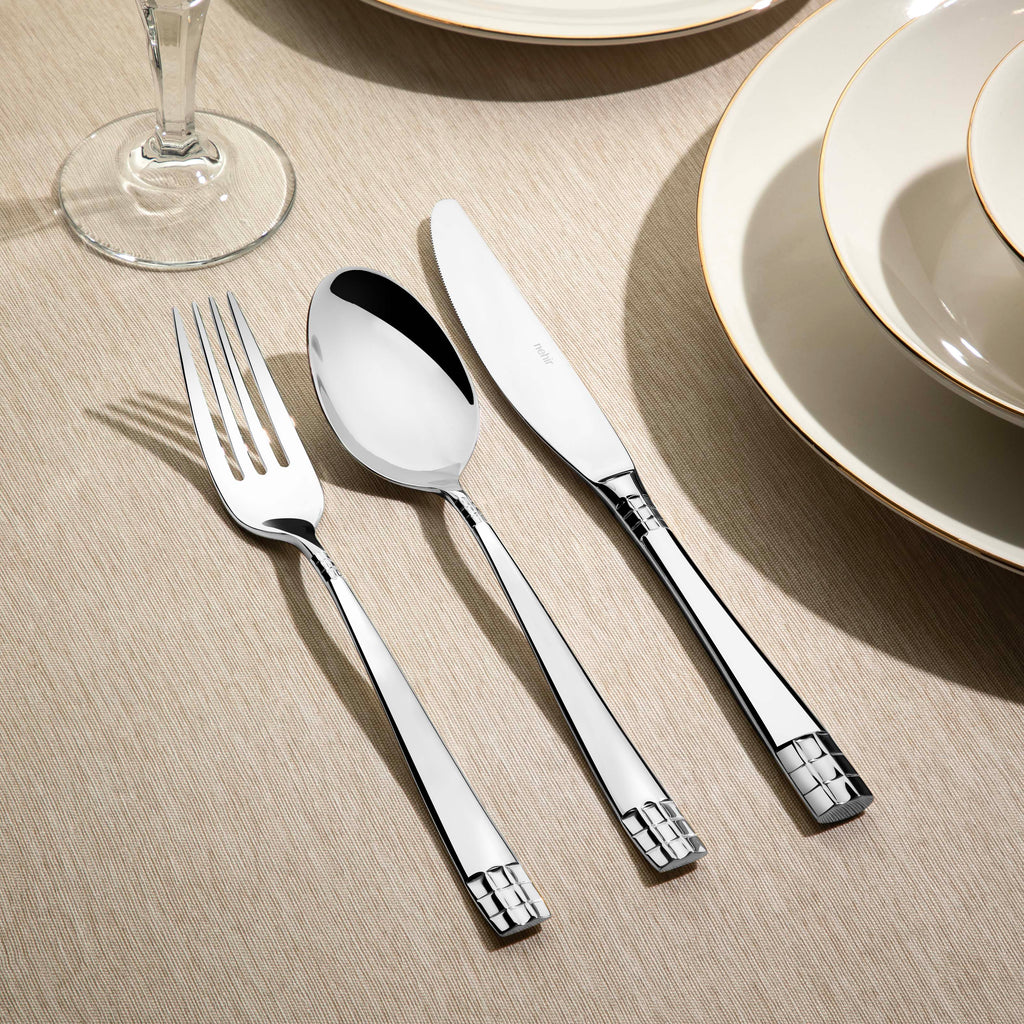 DIDIM MIRROR FINISH - 89 PIECE - 12 PERSON - BOXED CUTLERY SET