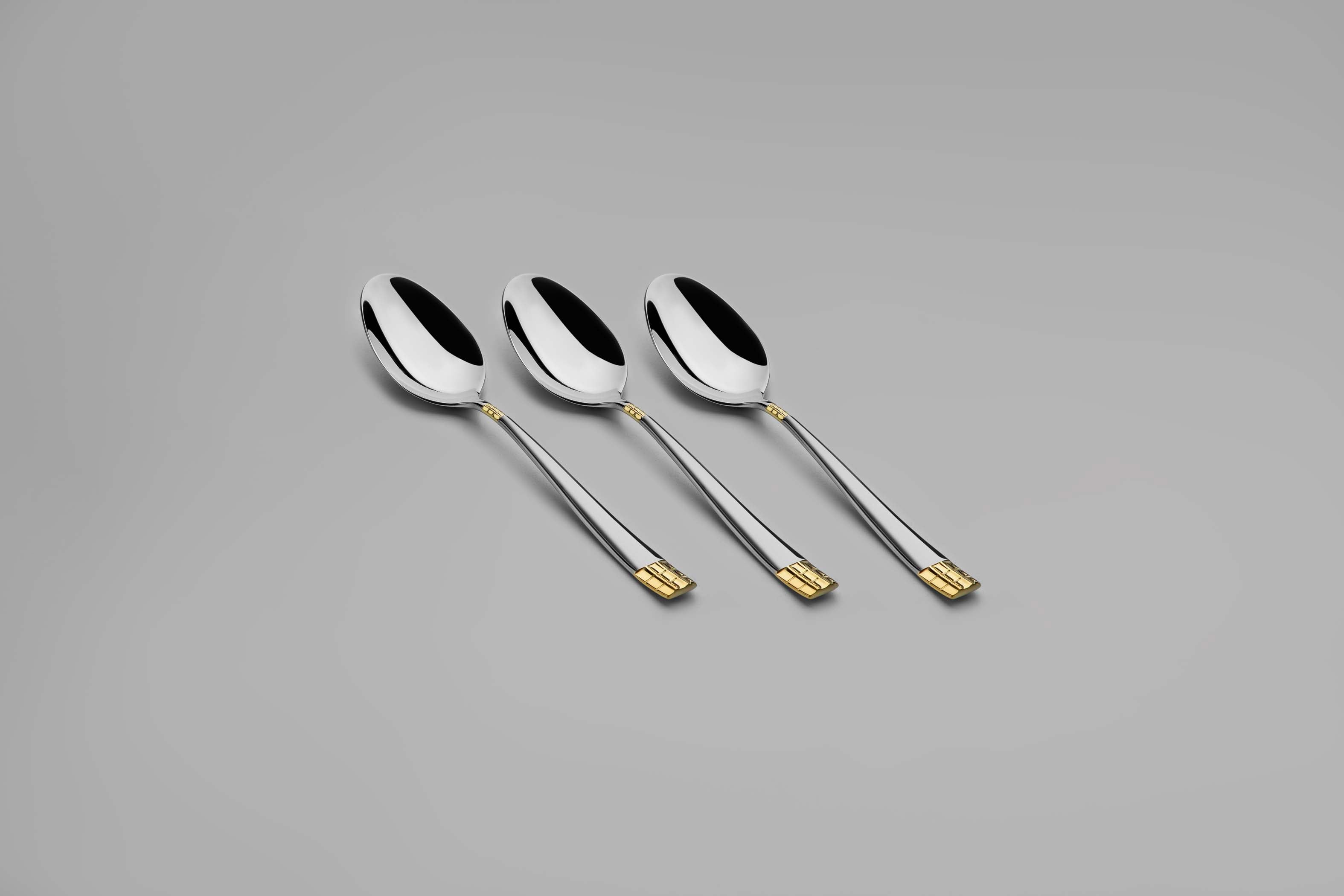 DIDIM GOLD+SANDBLAST - 89 PIECE - 12 PERSON - BOXED CUTLERY SET