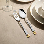 DIDIM GOLD+SANDBLAST - 89 PIECE - 12 PERSON - BOXED CUTLERY SET