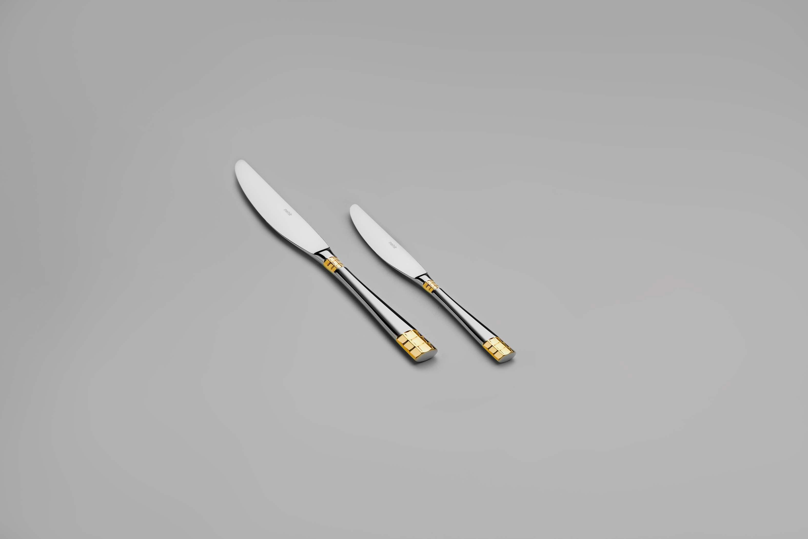 DIDIM GOLD+SANDBLAST - 89 PIECE - 12 PERSON - BOXED CUTLERY SET