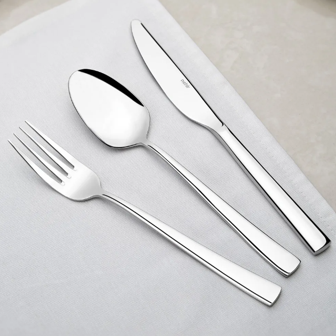 DENIZ MIRROR FINISH - 89 PIECE - 12 PERSON - BOXED CUTLERY SET