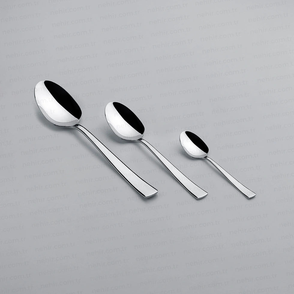 DENIZ MIRROR FINISH - 89 PIECE - 12 PERSON - BOXED CUTLERY SET