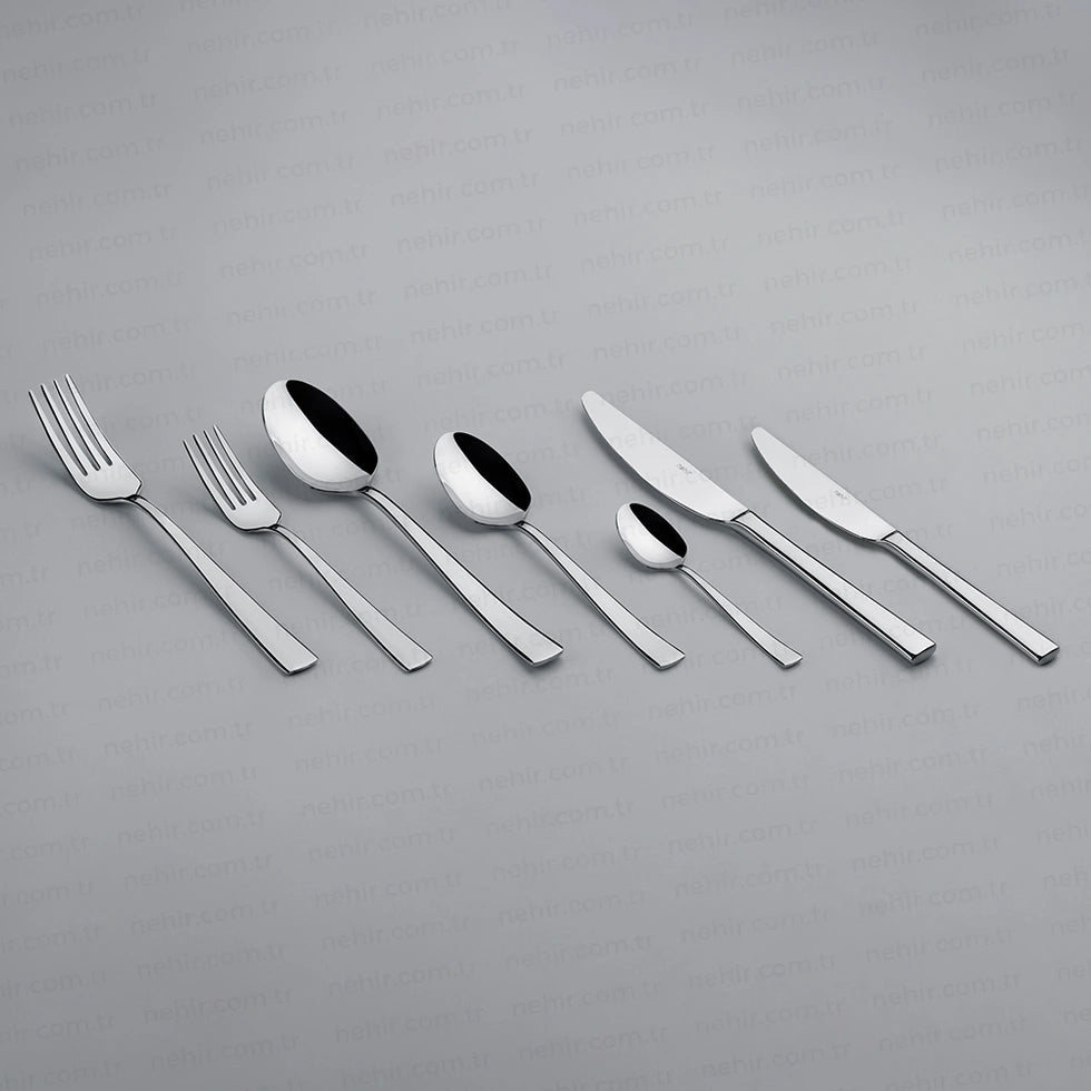 DENIZ MIRROR FINISH - 89 PIECE - 12 PERSON - BOXED CUTLERY SET