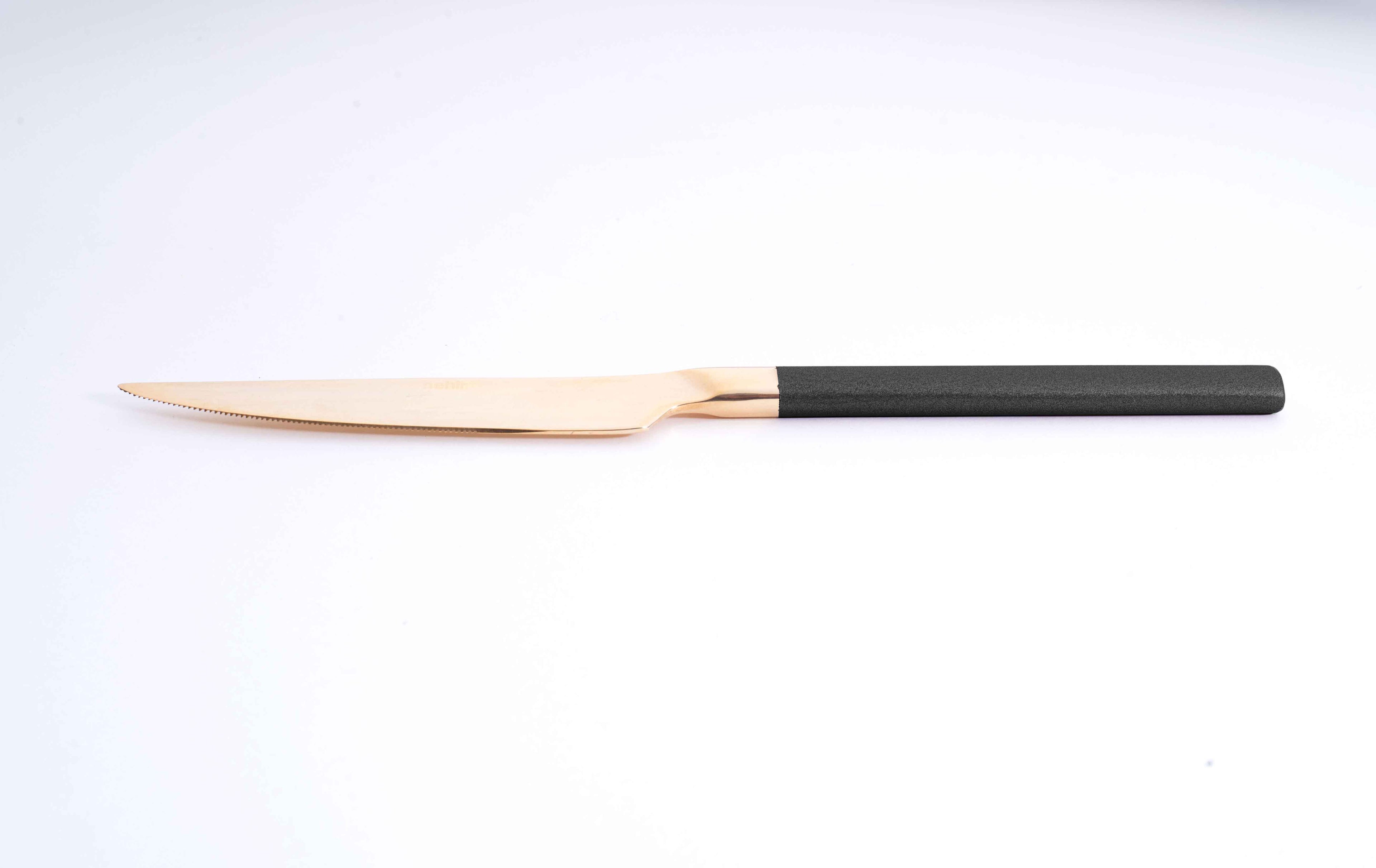 DALYAN - COLORS - Black + Gold - 12 Person - 89 Piece - Boxed Cutlery Set