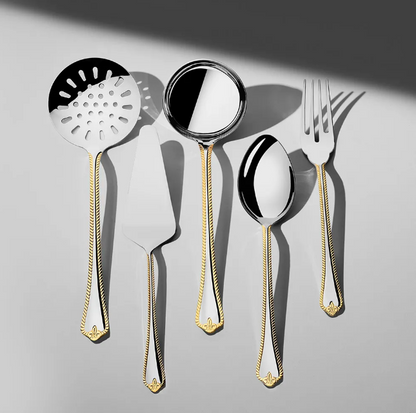 FULYA GOLD+MIRROR - 89 PIECE - 12 PERSON - BOXED CUTLERY SET