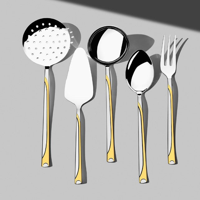 FIESTA GOLD+SANDBLAST - 89 PIECE - 12 PERSON - BOXED CUTLERY SET