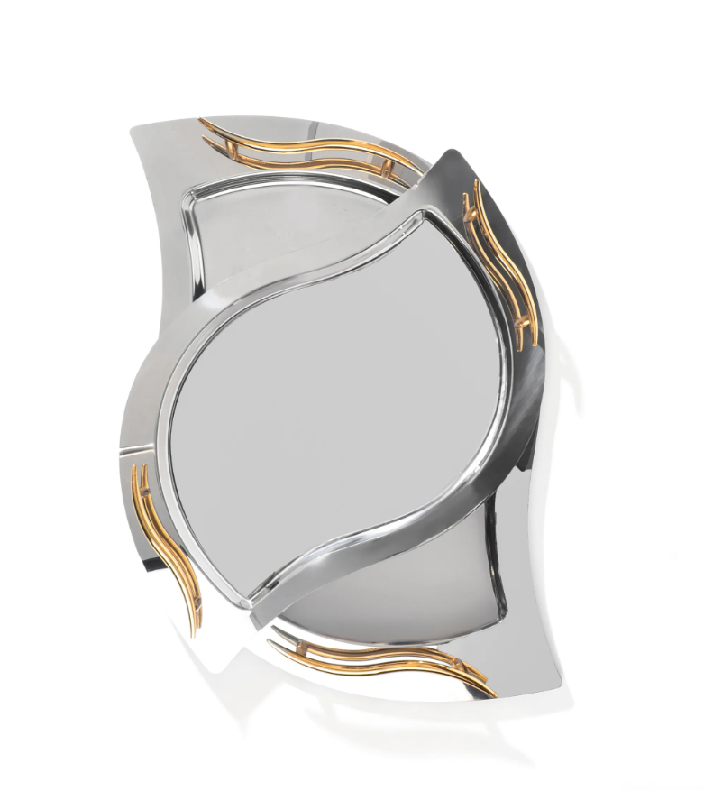 GIZEM GOLD+MIRROR - TRAY SET - 2-PIECE