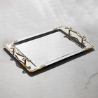 LALEZAR 2-PIECE - GOLD+MIRROR - TRAY SET