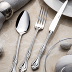 LALEZAR MIRROR FINISH - 89 PIECE - 12 PERSON - BOXED CUTLERY SET