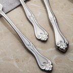 LALEZAR SANDBLAST - 89 PIECE - 12 PERSON - BOXED CUTLERY SET