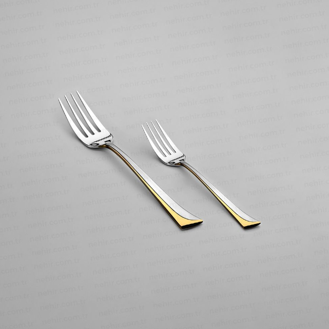 MAKSI GOLD+SANDBLAST - 89 PIECE - 12 PERSON - BOXED CUTLERY SET
