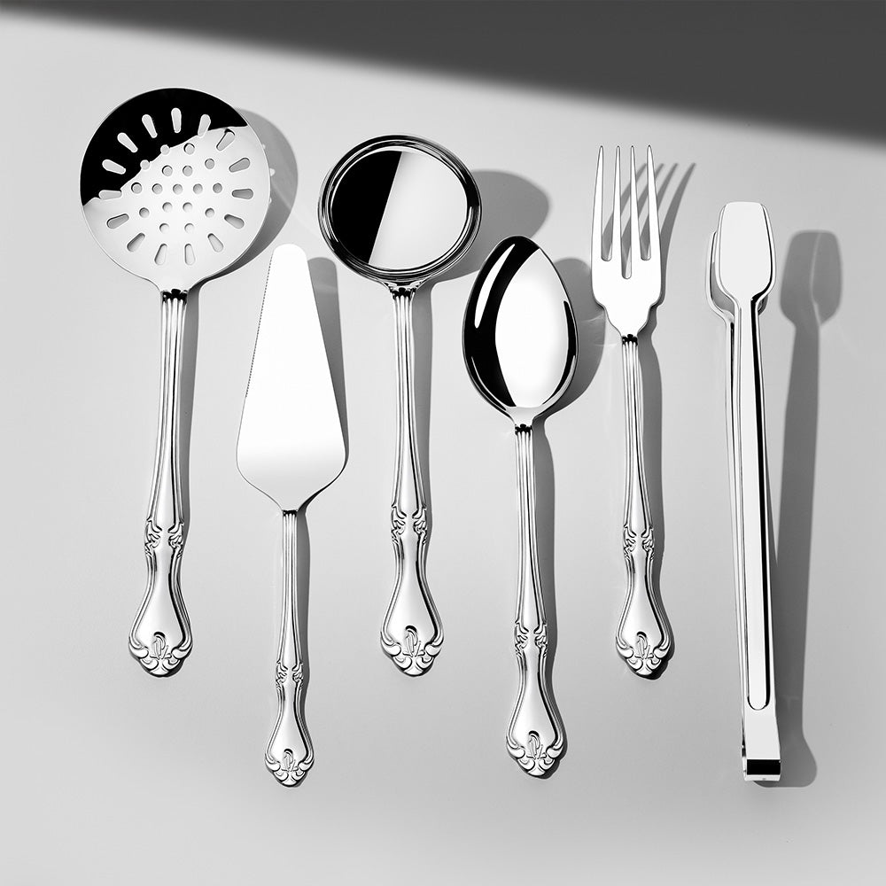LALEZAR MIRROR FINISH - 89 PIECE - 12 PERSON - BOXED CUTLERY SET