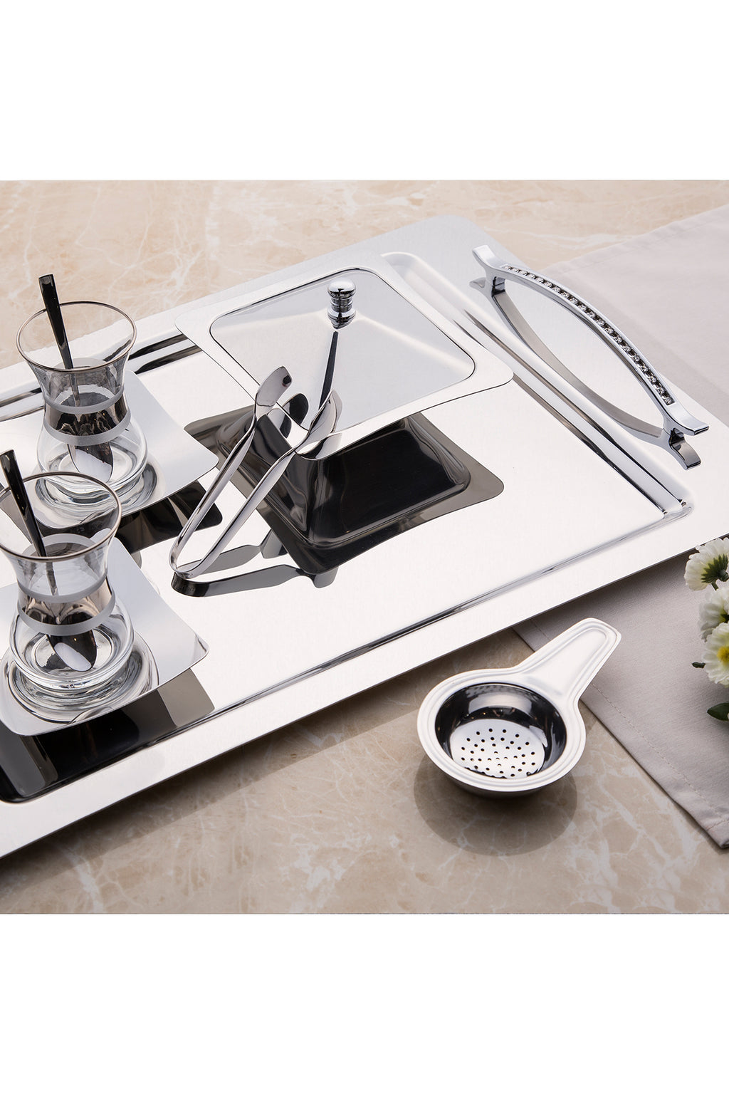 RANA MIRROR FINISH - TRAY SET - 2-PIECE