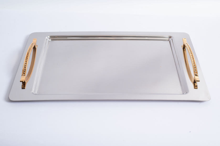 RANA GOLD+MIRROR - TRAY SET - 2-PIECE