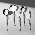 ZARIF SANDBLAST - 89 PIECE - 12 PERSON - BOXED CUTLERY SET