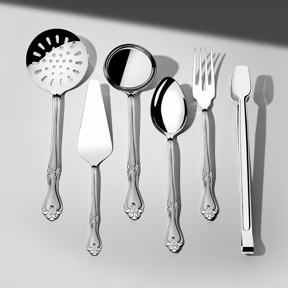 LALEZAR SANDBLAST - 89 PIECE - 12 PERSON - BOXED CUTLERY SET