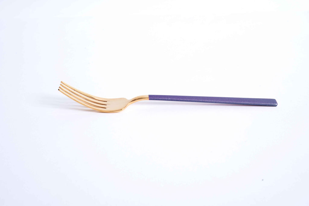 DALYAN - COLORS - Purple + Gold - 12 Person - 89 Piece - Boxed Cutlery Set
