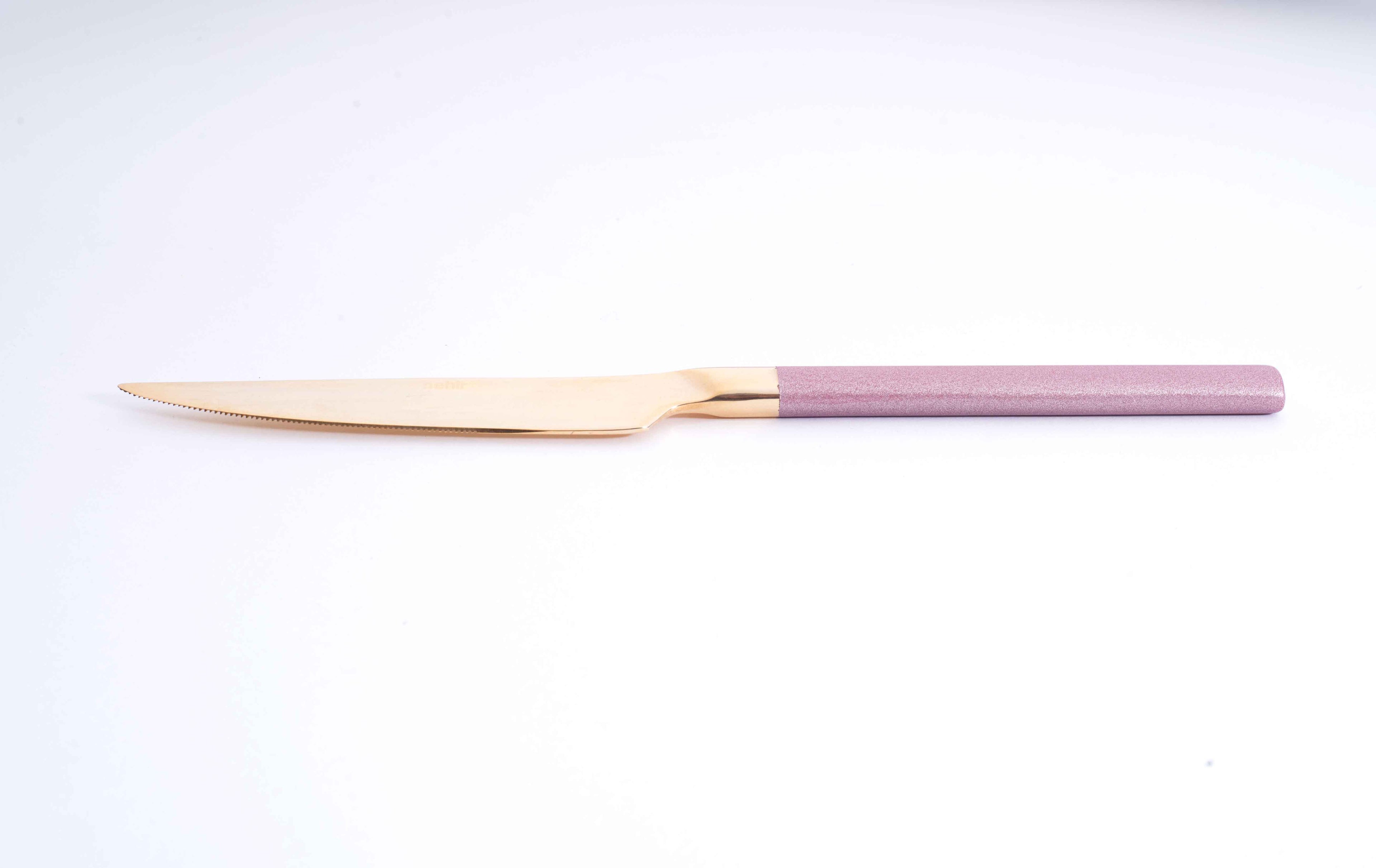 DALYAN - COLORS - Pink + Gold - 12 Person - 89 Piece - Boxed Cutlery Set