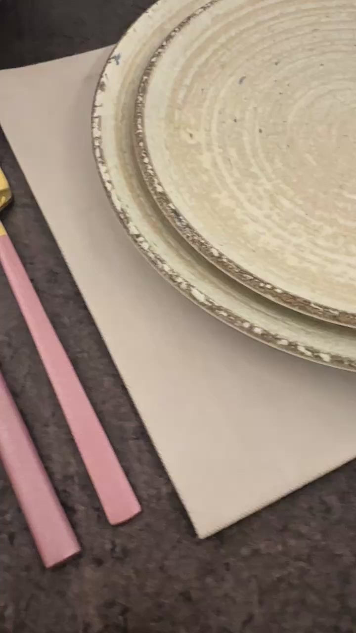 DALYAN - COLORS - Pink + Gold - 12 Person - 89 Piece - Boxed Cutlery Set